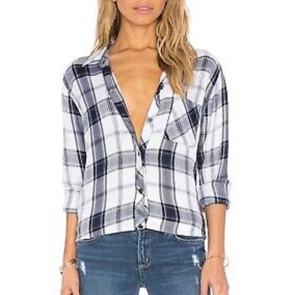 Rails Tops - Rails Hunter Plaid Button Down Shirt Large